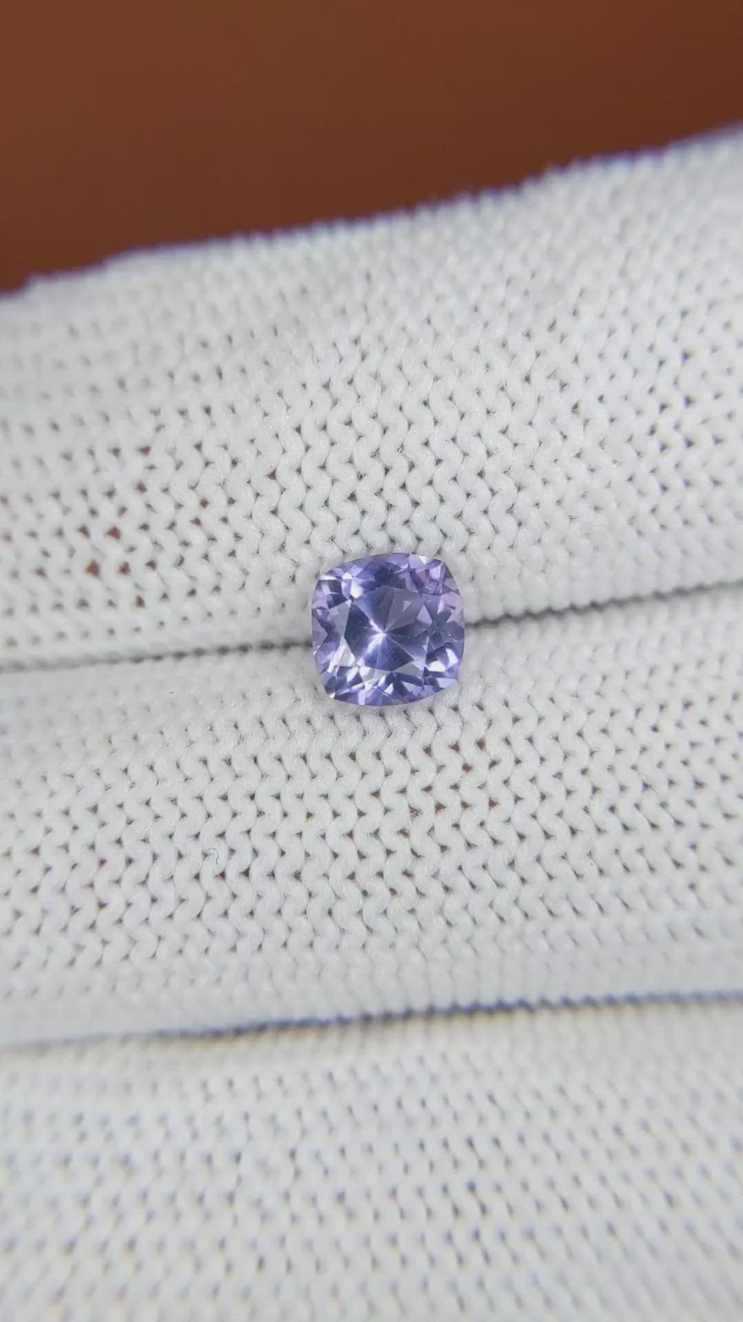 1.06 Ct. Bluish Purple Spinel from Ceylon (Sri Lanka) Size Video