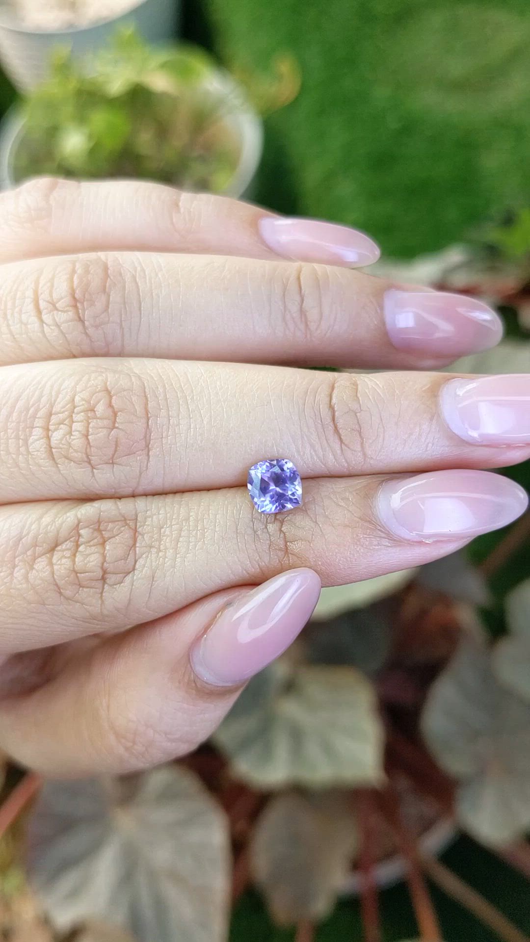 1.06 Ct. Bluish Purple Spinel from Ceylon (Sri Lanka) Size Video