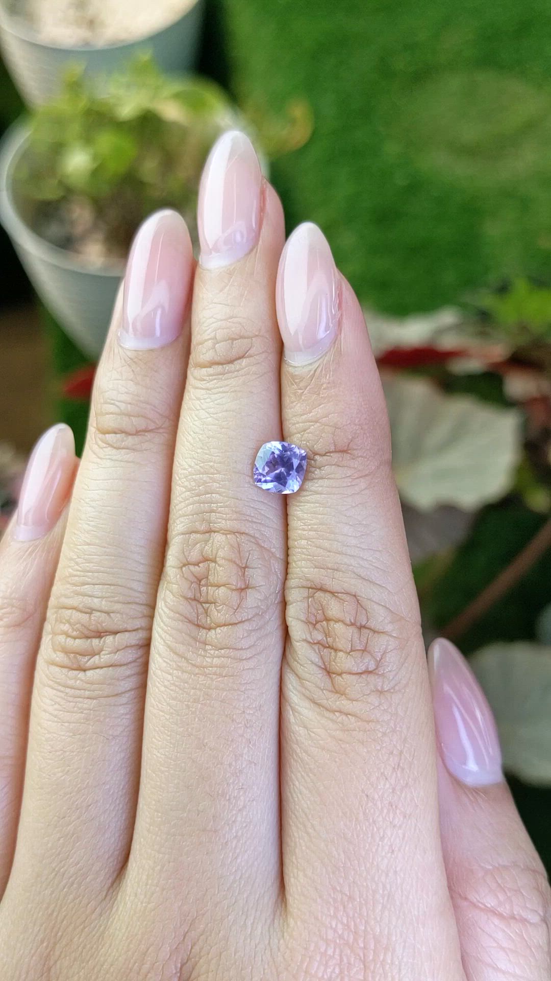 1.06 Ct. Bluish Purple Spinel from Ceylon (Sri Lanka) Size Video