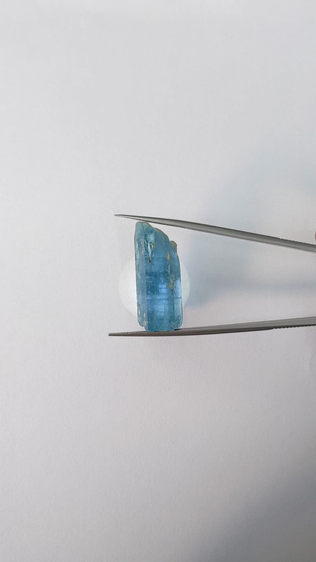 34.39 Ct. Blue Aquamarine from Brazil Size Video