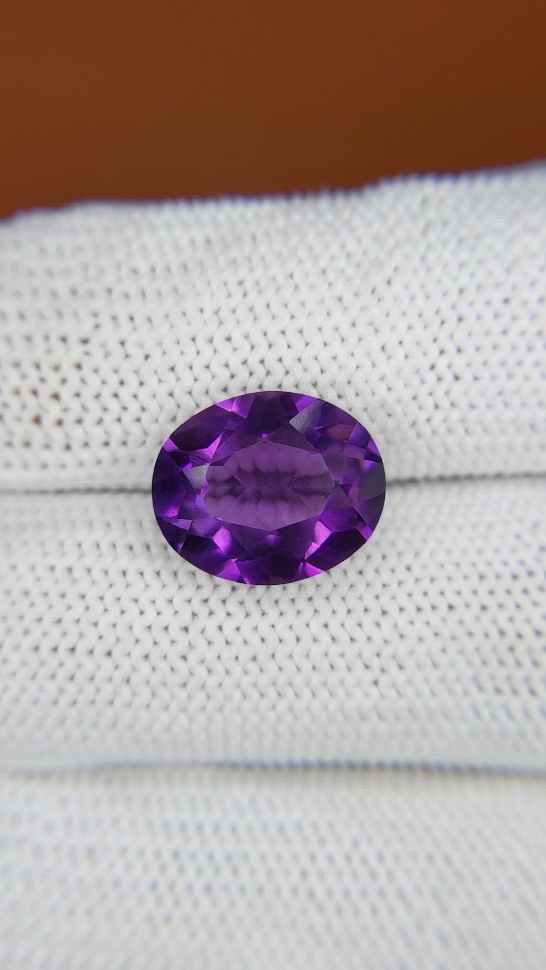 5.39 Ct. Purple Amethyst from Brazil Size Video