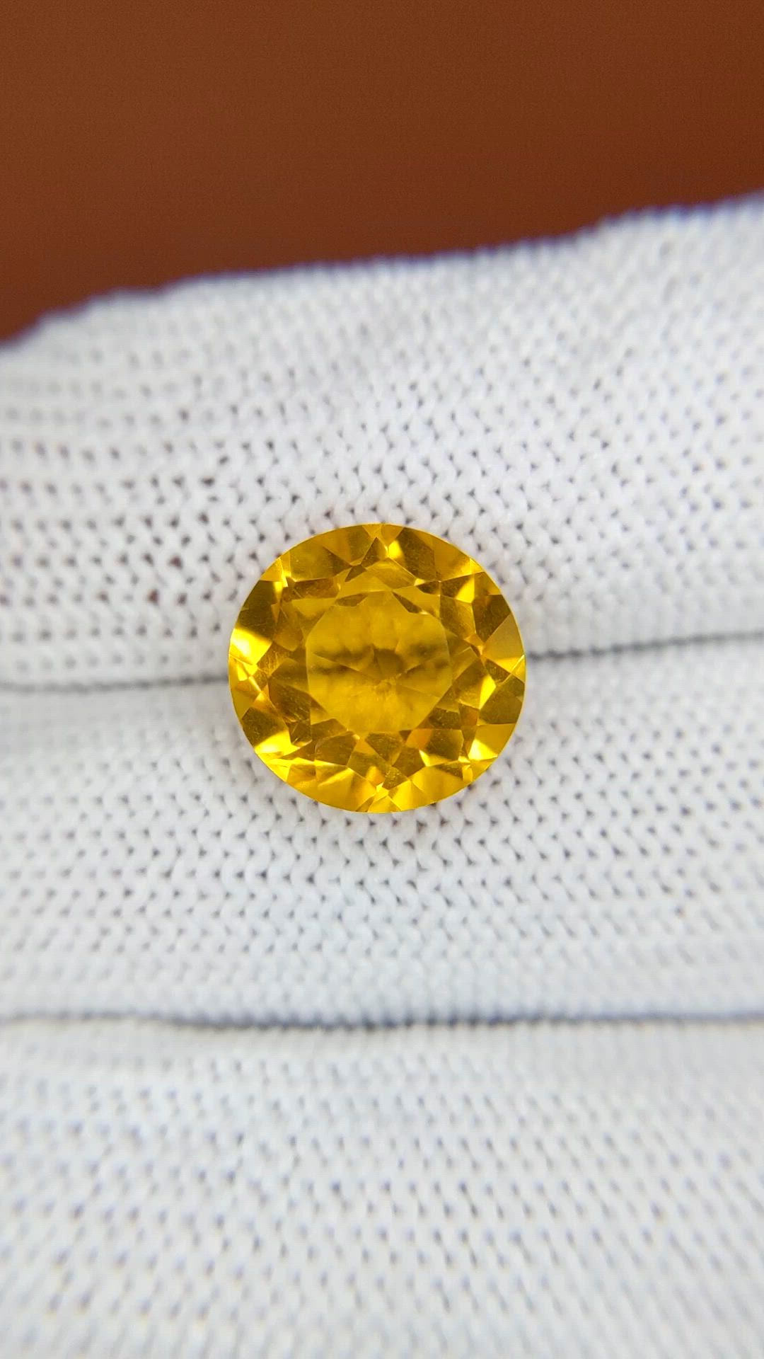 5.23 Ct. Yellow Citrine from Brazil Size Video