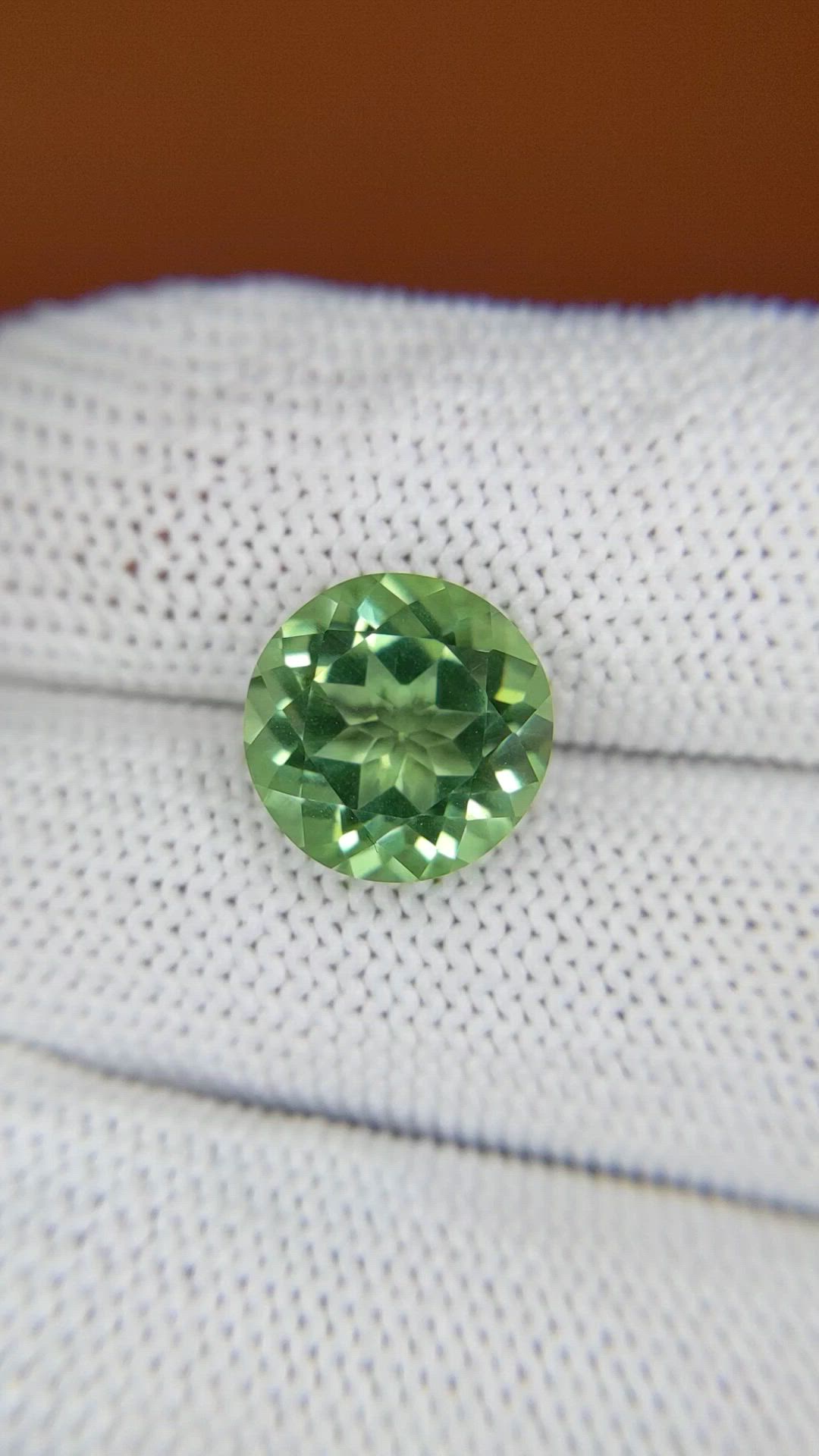 5.24 Ct. Green Prasiolite from Brazil Size Video