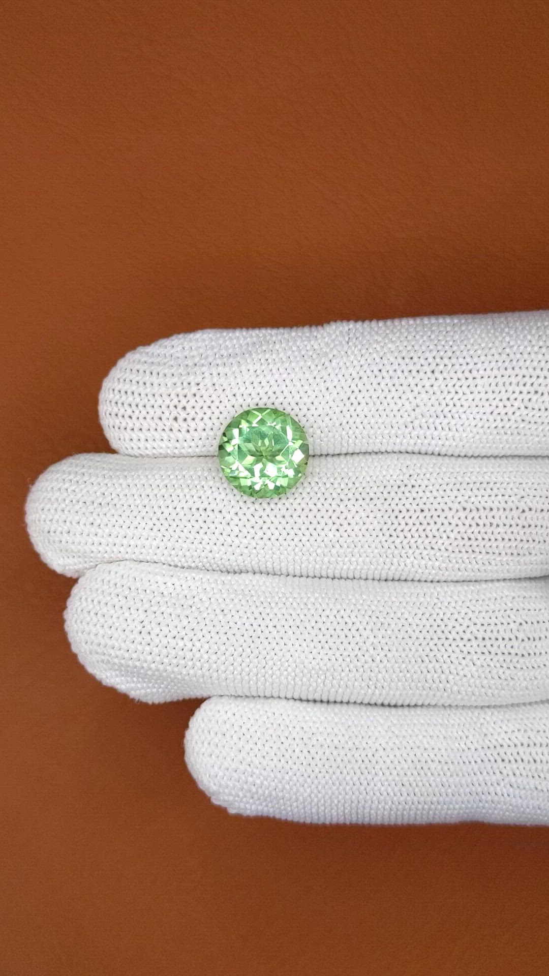 5.24 Ct. Green Prasiolite from Brazil Size Video