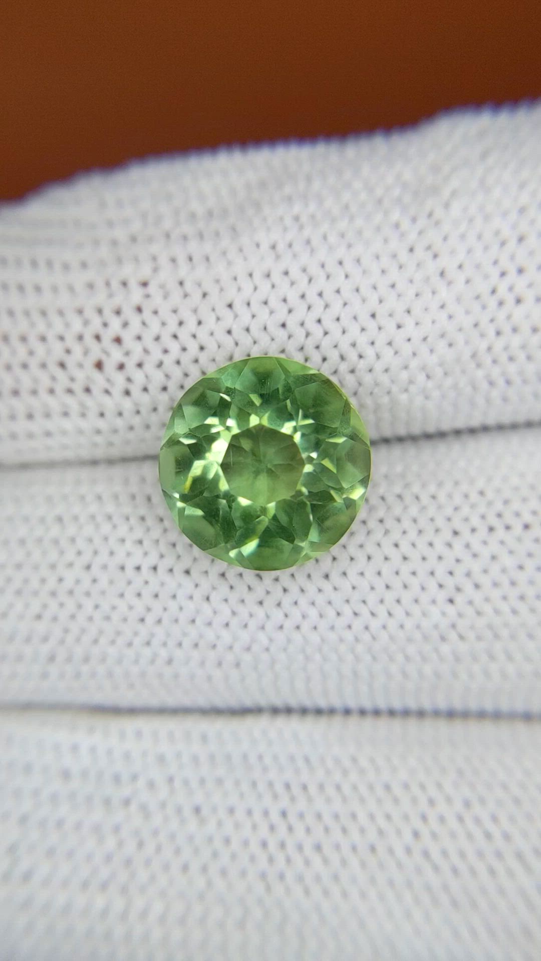 5.76 Ct. Green Prasiolite from Brazil Size Video