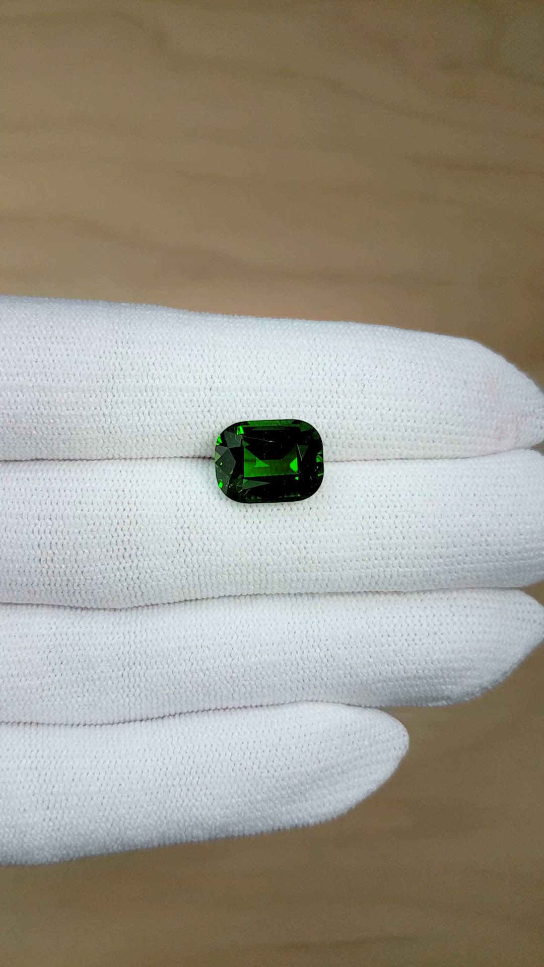 6.20 Ct. Green Chrome Tourmaline from Madagascar Size Video
