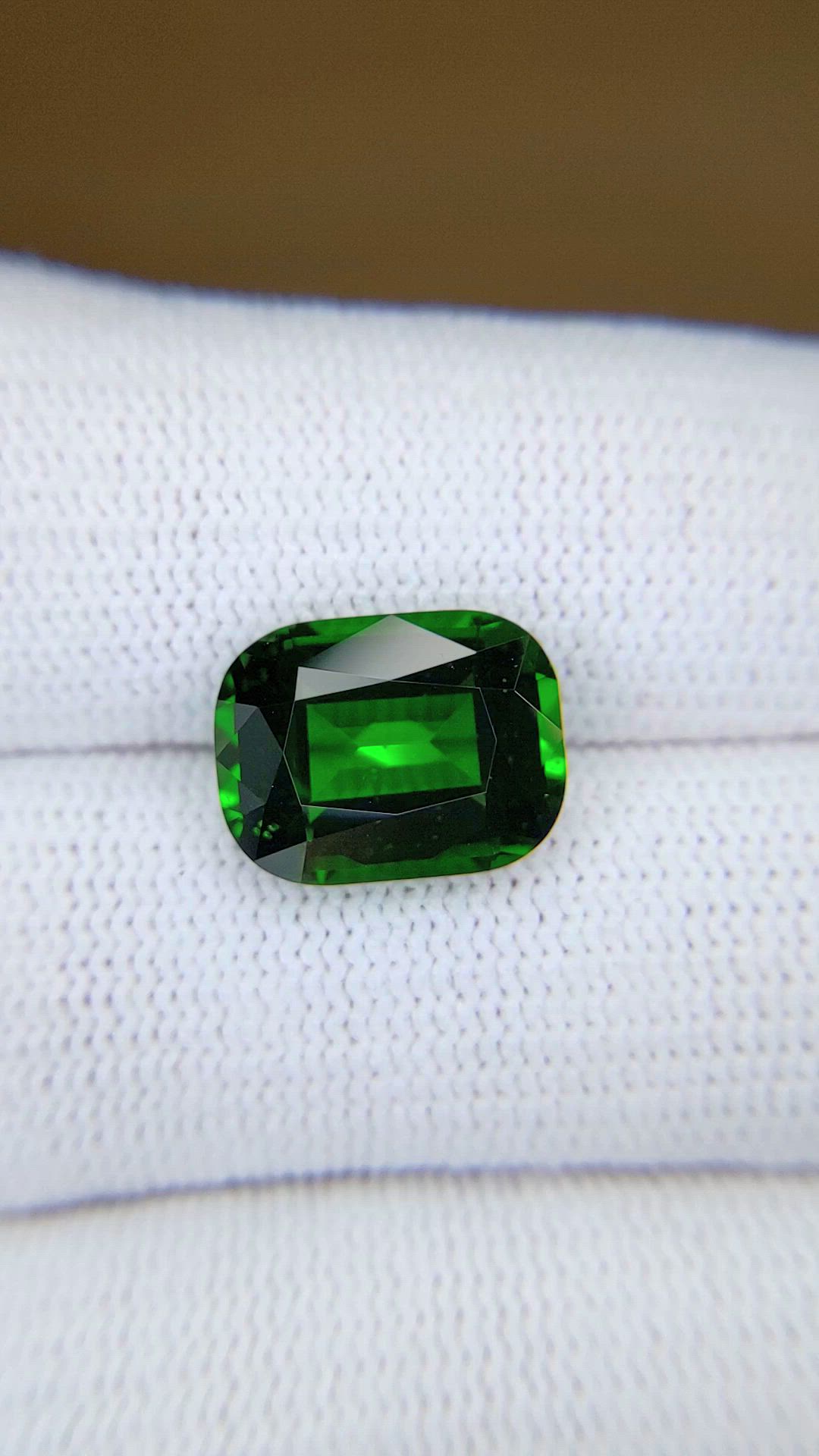 6.20 Ct. Green Chrome Tourmaline from Madagascar Size Video