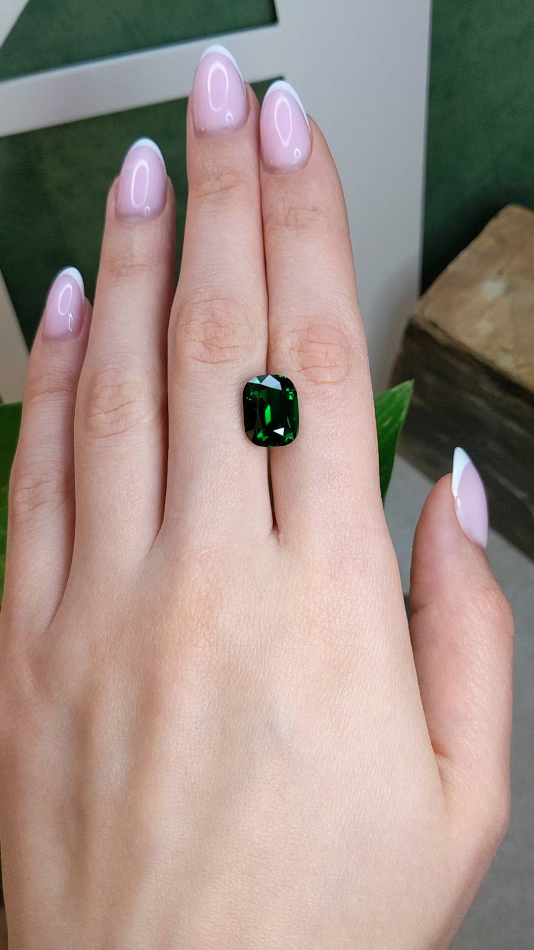 6.20 Ct. Green Chrome Tourmaline from Madagascar Size Video