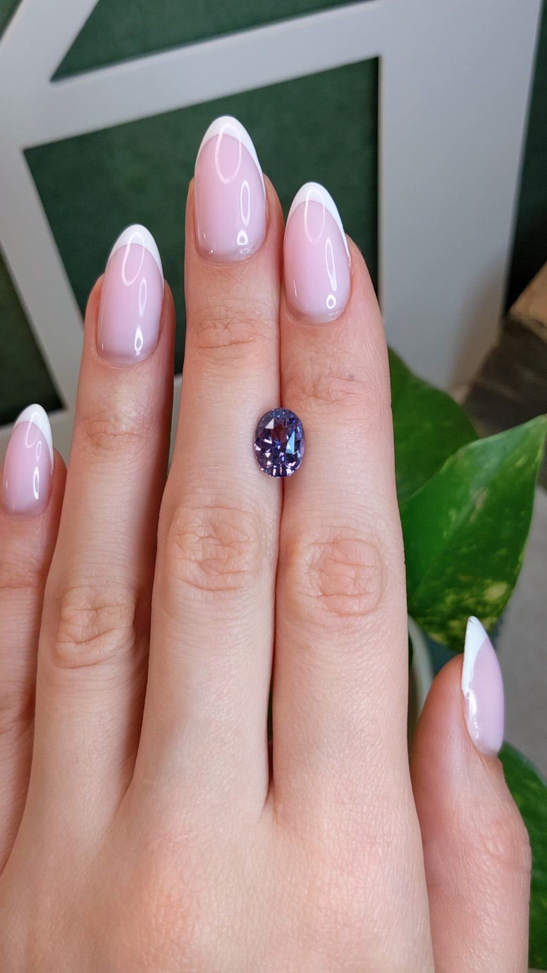 3.04 Ct. Violet Spinel from Ceylon (Sri Lanka) Size Video
