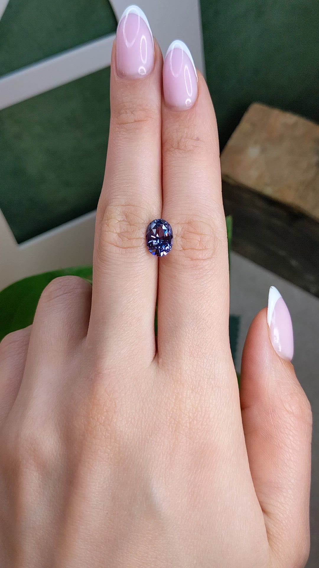 3.04 Ct. Violet Spinel from Ceylon (Sri Lanka) Size Video