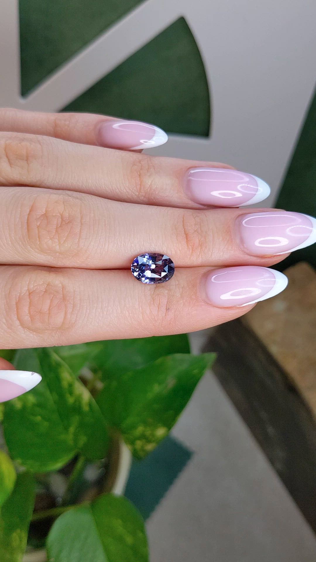 3.04 Ct. Violet Spinel from Ceylon (Sri Lanka) Size Video