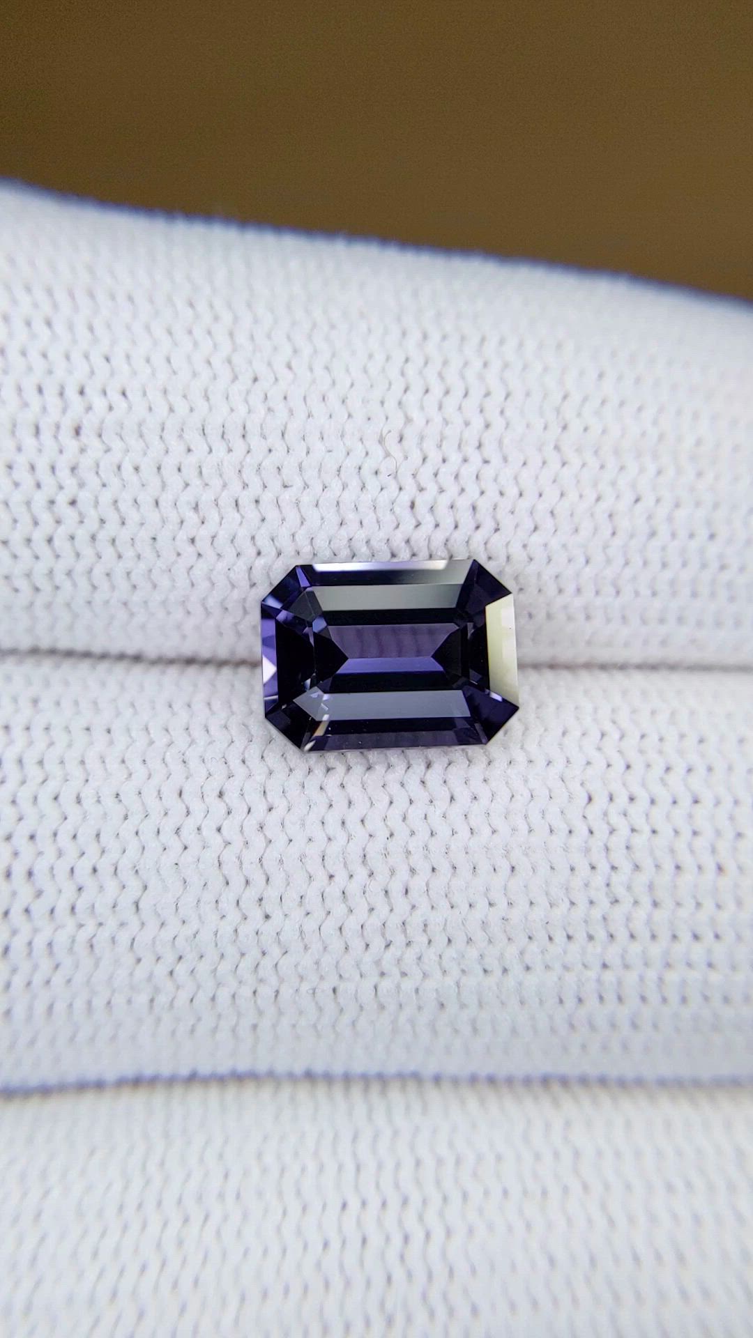 3.00 Ct. Bluish Purple Spinel from Ceylon (Sri Lanka) Size Video
