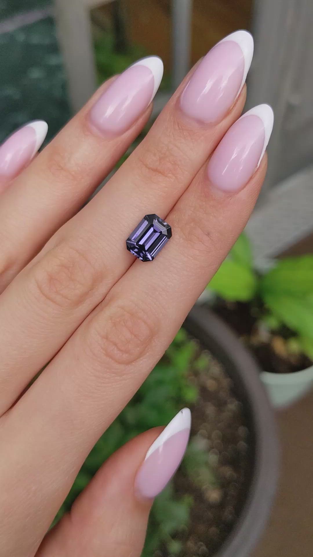 3.00 Ct. Bluish Purple Spinel from Ceylon (Sri Lanka) Size Video