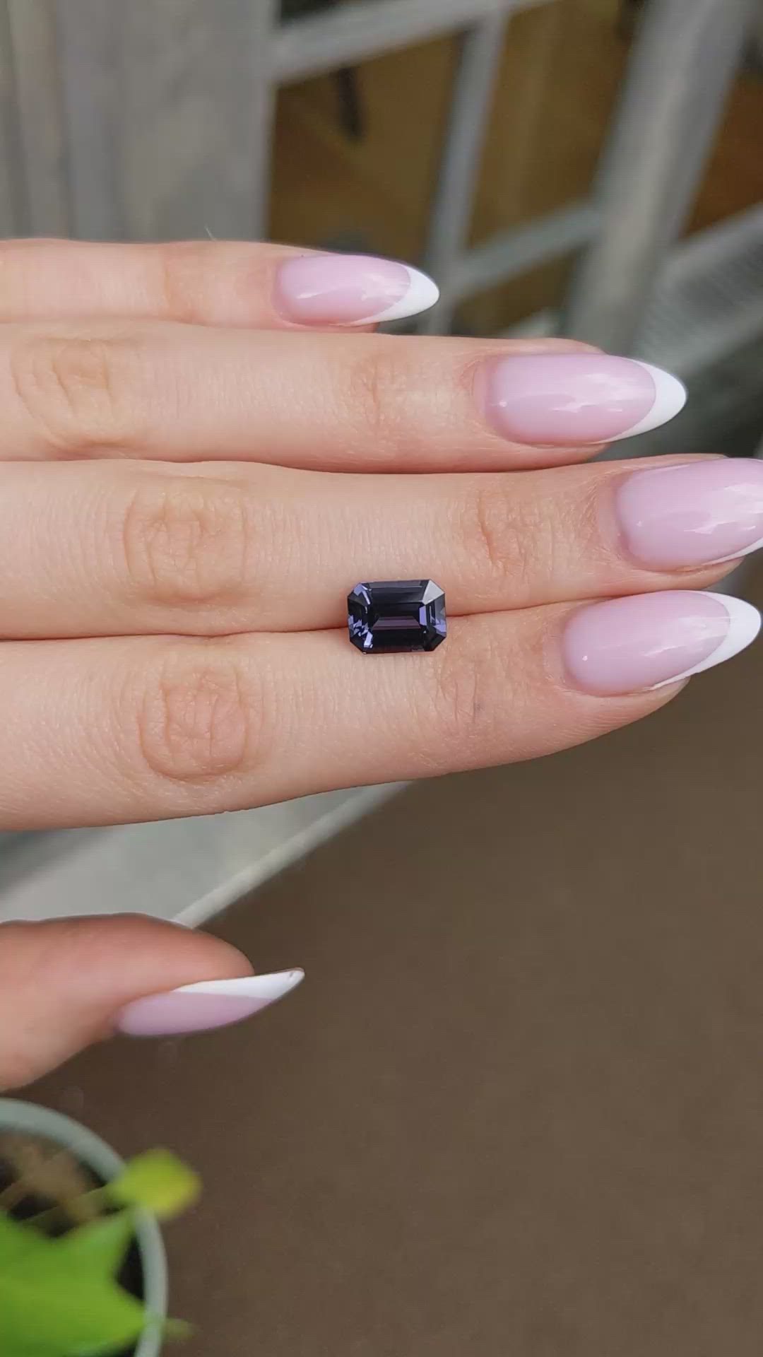 3.00 Ct. Bluish Purple Spinel from Ceylon (Sri Lanka) Size Video