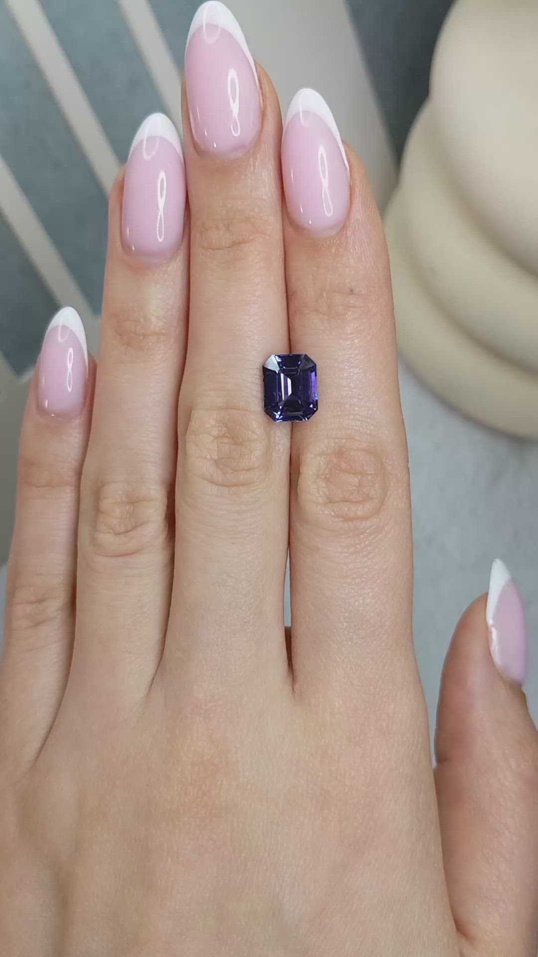 4.06 Ct. Purple Spinel from Ceylon (Sri Lanka) Size Video