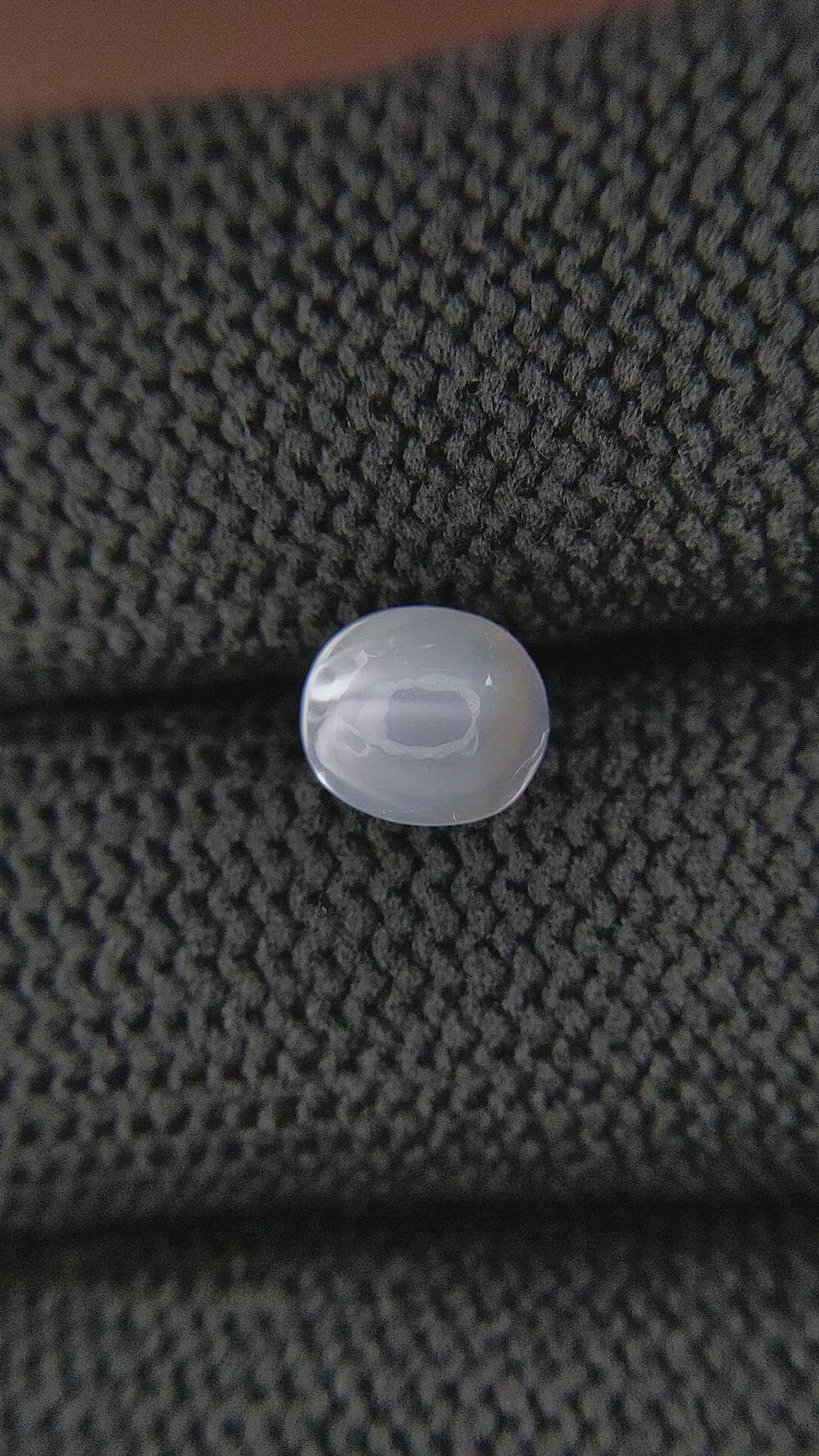 1.28 Ct. White Cabochon Moonstone from Ceylon (Sri Lanka) Size Video
