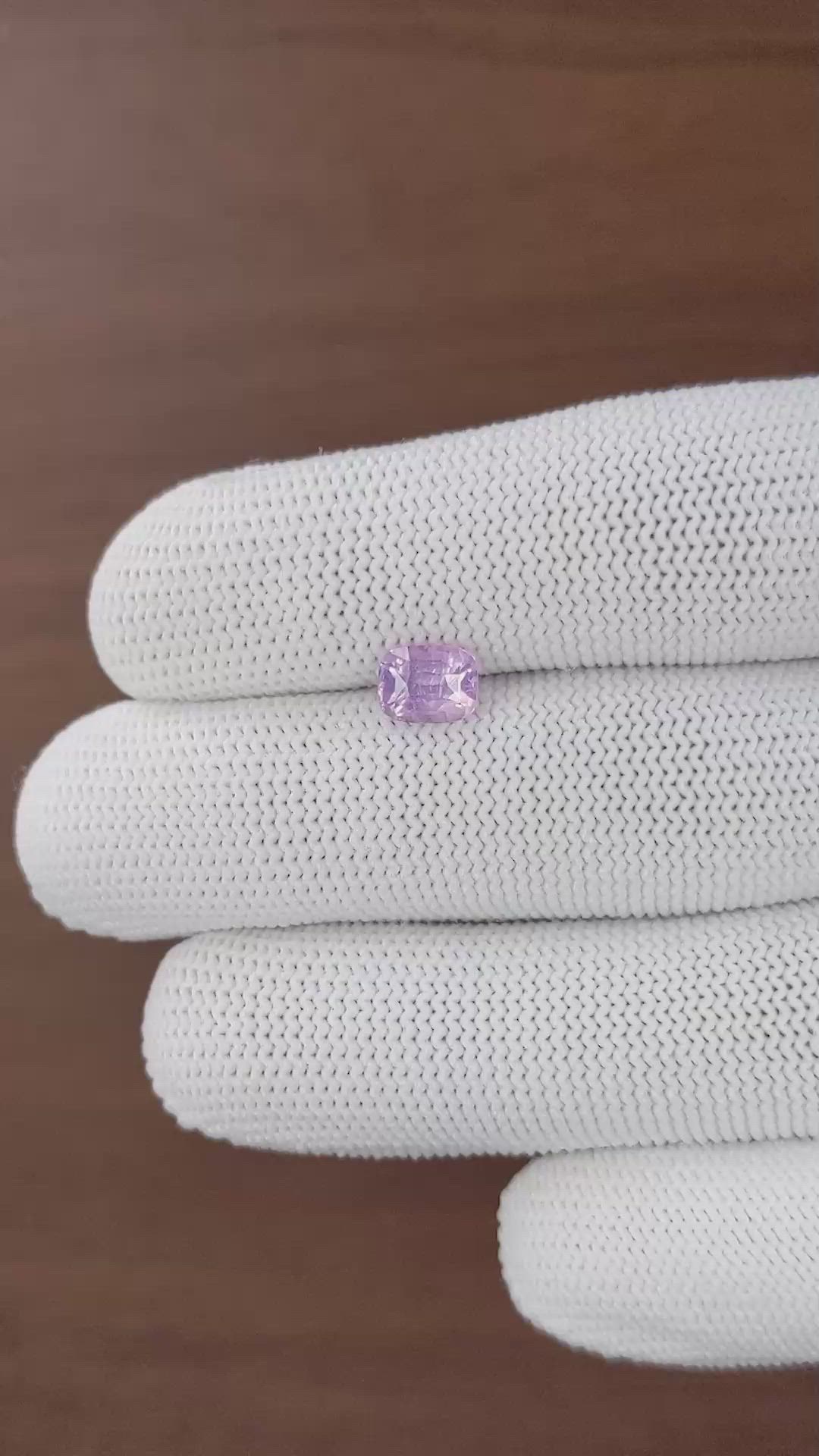 1.52 Ct. Pinkish Purple Spinel from Tanzania Size Video