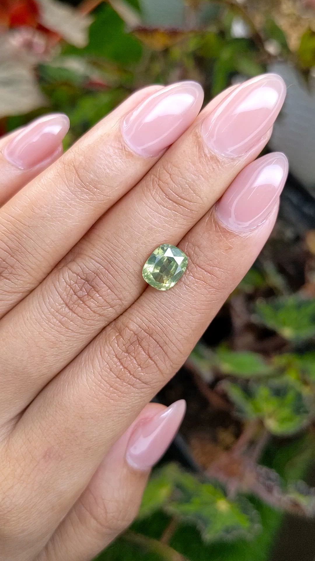 3.02 Ct. Yellowish Green Zircon from Ceylon (Sri Lanka) Size Video