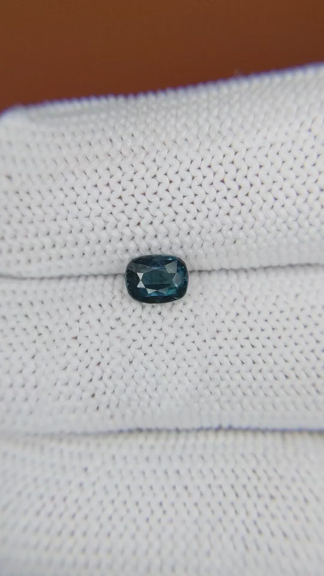 0.58 Ct. Greenish Blue Spinel from Ceylon (Sri Lanka) Size Video