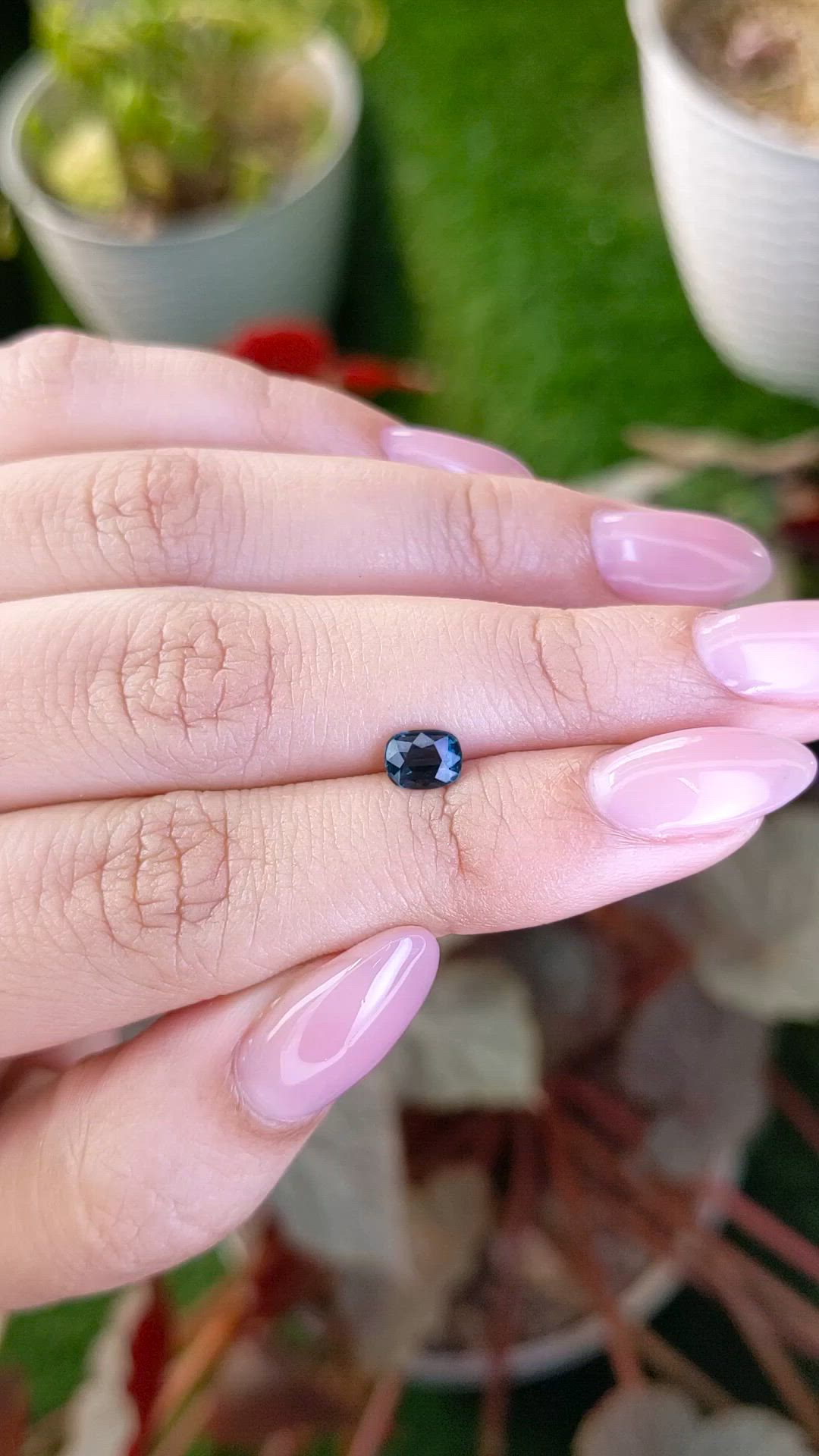 0.58 Ct. Greenish Blue Spinel from Ceylon (Sri Lanka) Size Video