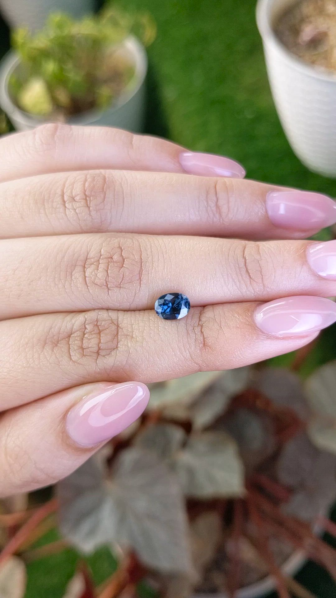 1.05 Ct. Blue Spinel from Ceylon (Sri Lanka) Size Video