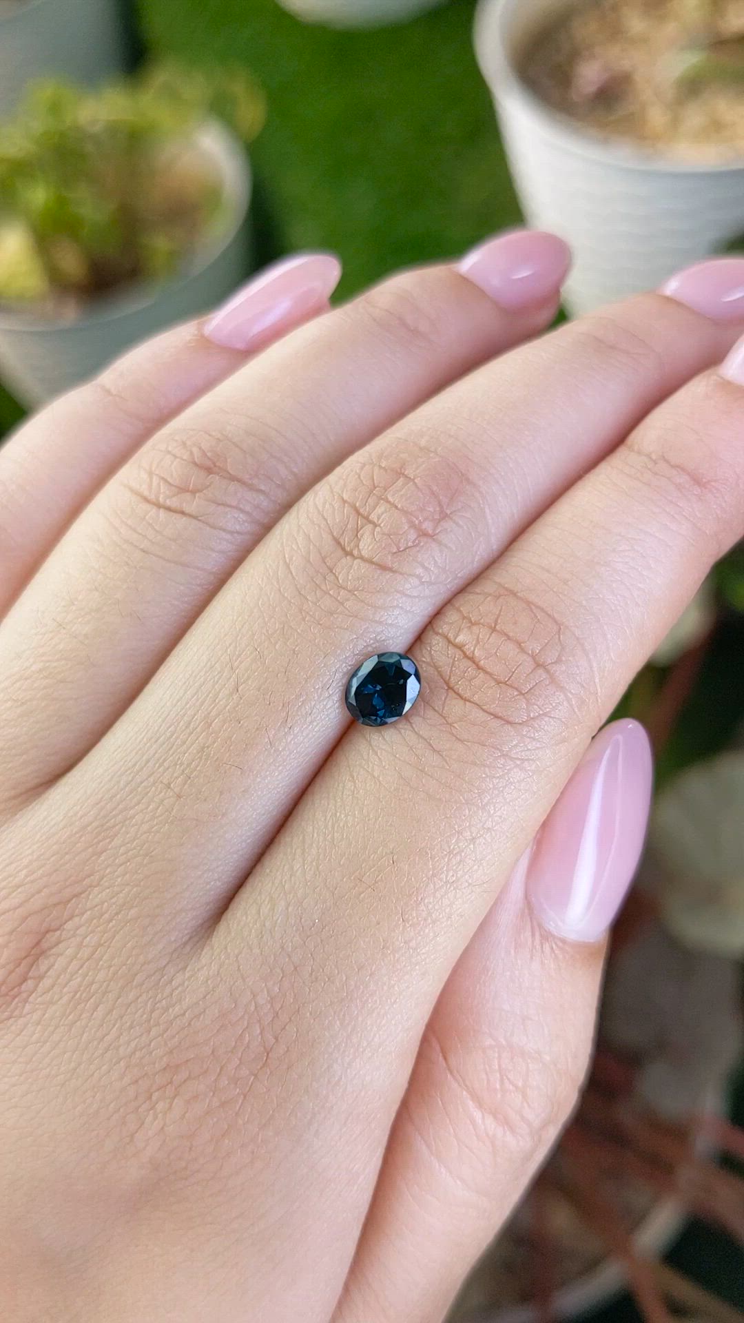0.88 Ct. Blue Cobalt Spinel from Ceylon (Sri Lanka) Size Video