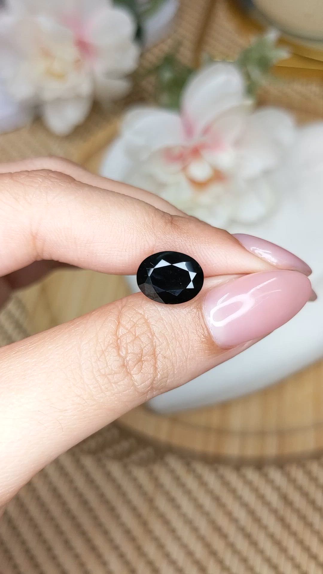 4.67 Ct. Blue Cobalt Spinel from Ceylon (Sri Lanka) Size Video