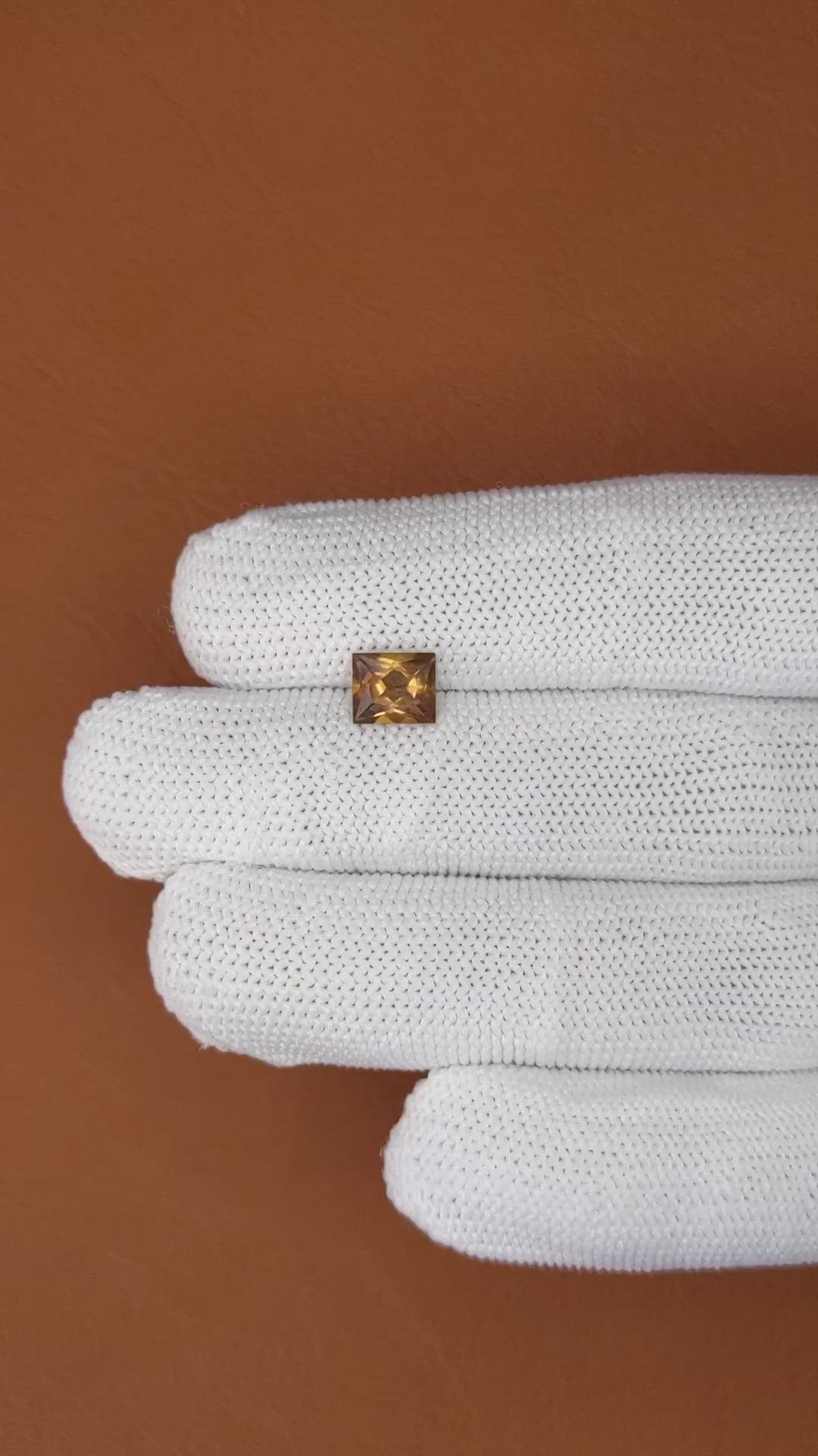 1.72 Ct. Brown Zircon from Ceylon (Sri Lanka) Size Video