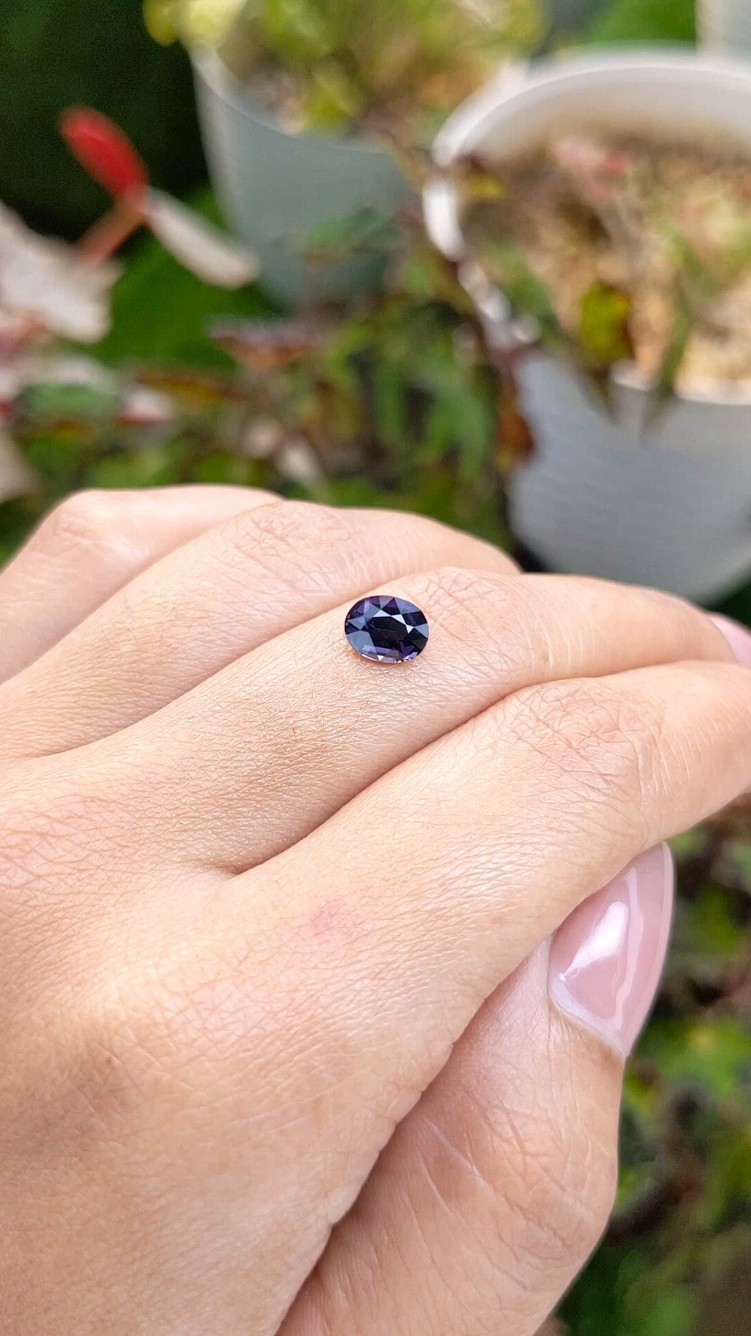 1.19 Ct. Purple Spinel from Ceylon (Sri Lanka) Size Video