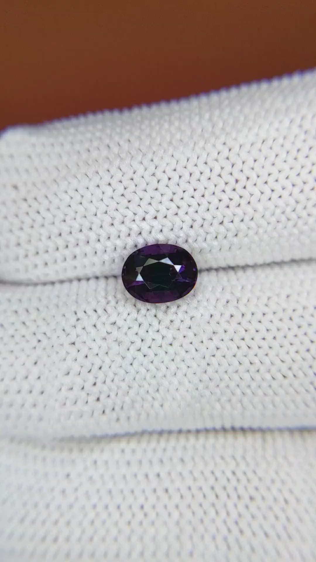 1.19 Ct. Purple Spinel from Ceylon (Sri Lanka) Size Video
