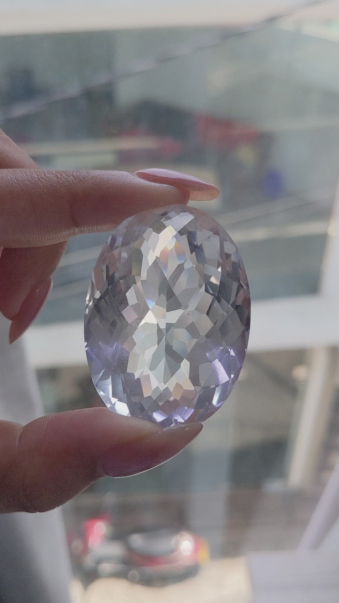 181.47 Ct. White Quartz Size Video