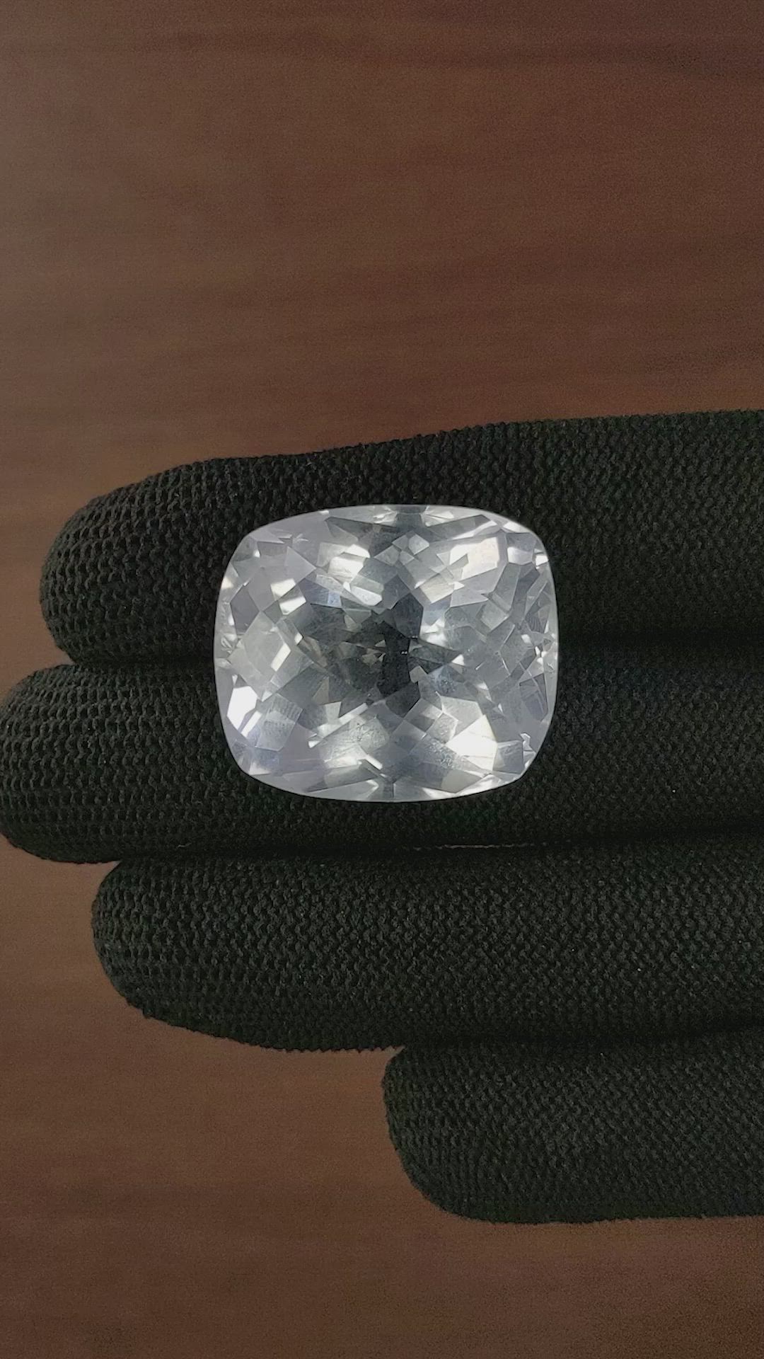 68.70 Ct. White Quartz Size Video