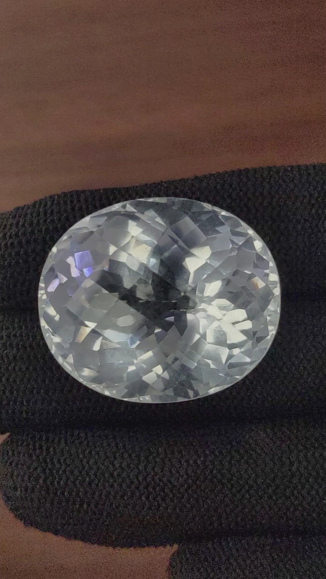 98.76 Ct. White Quartz Size Video
