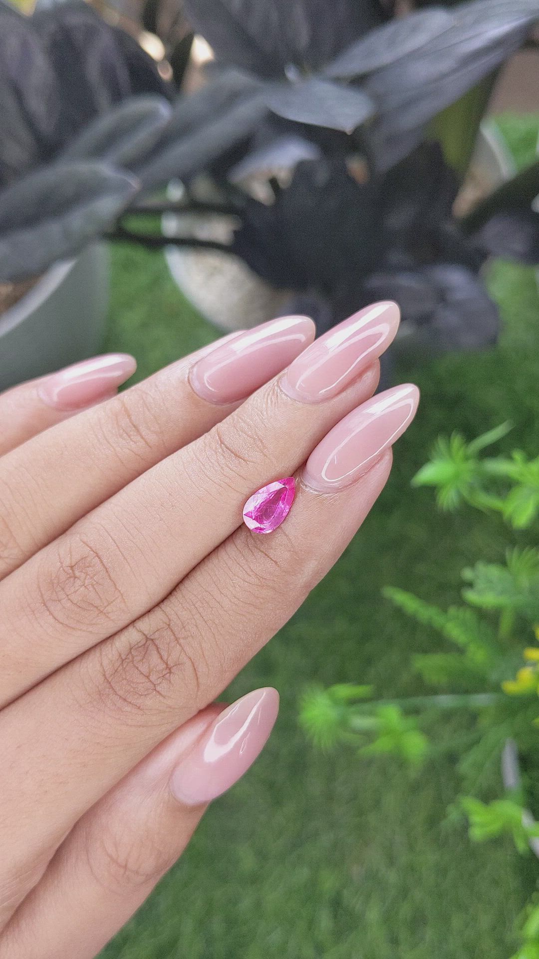 1.01 Ct. Pink Spinel from Tanzania Size Video