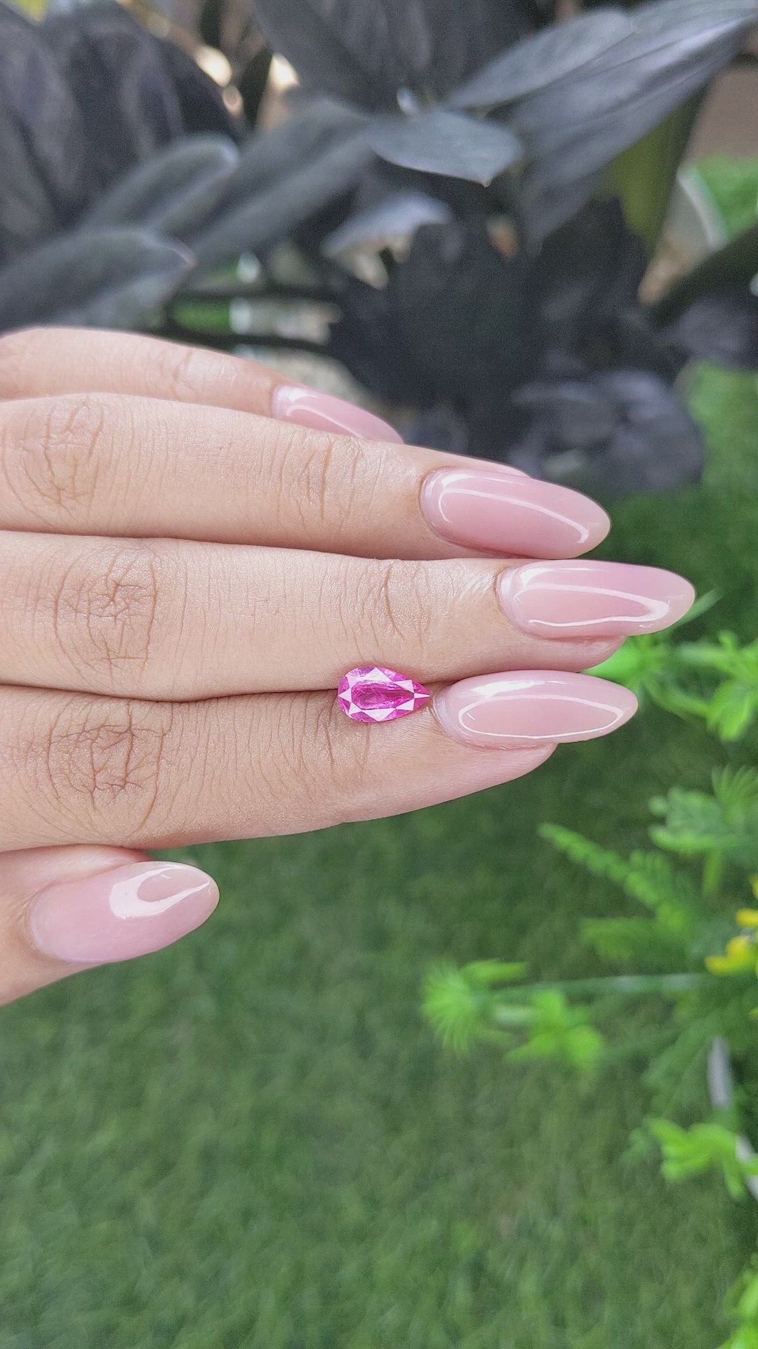 1.01 Ct. Pink Spinel from Tanzania Size Video