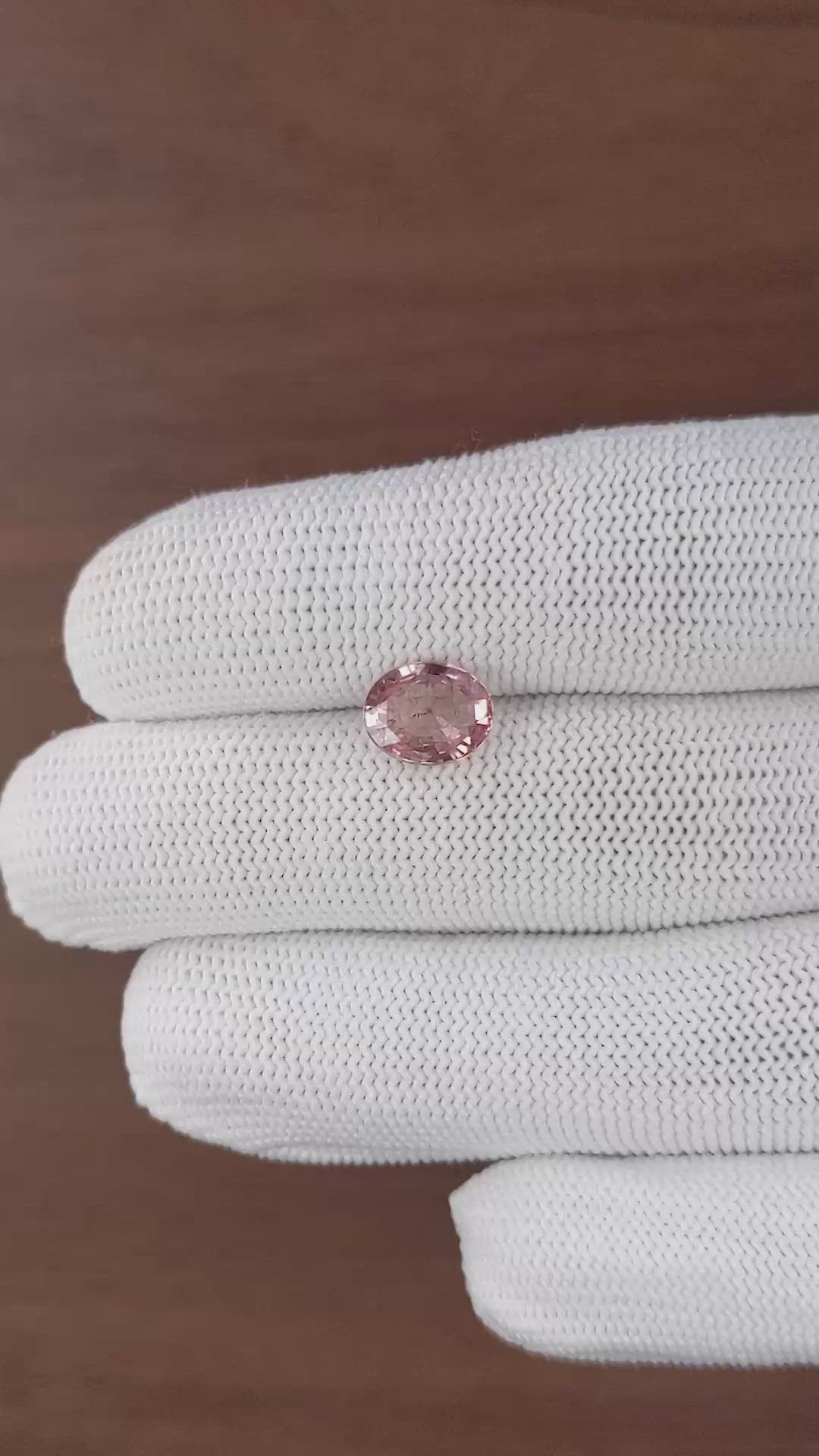 2.51 Ct. Purplish Pink Spinel from Tanzania Size Video