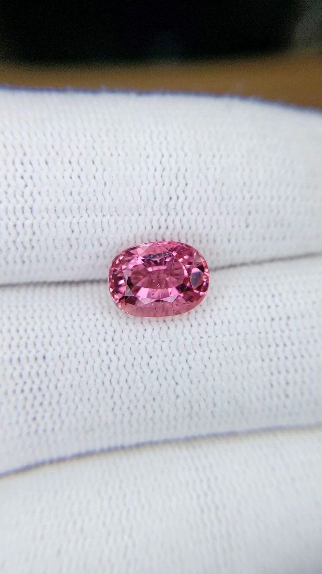 2.38 Ct. Pink Tourmaline from Africa Size Video