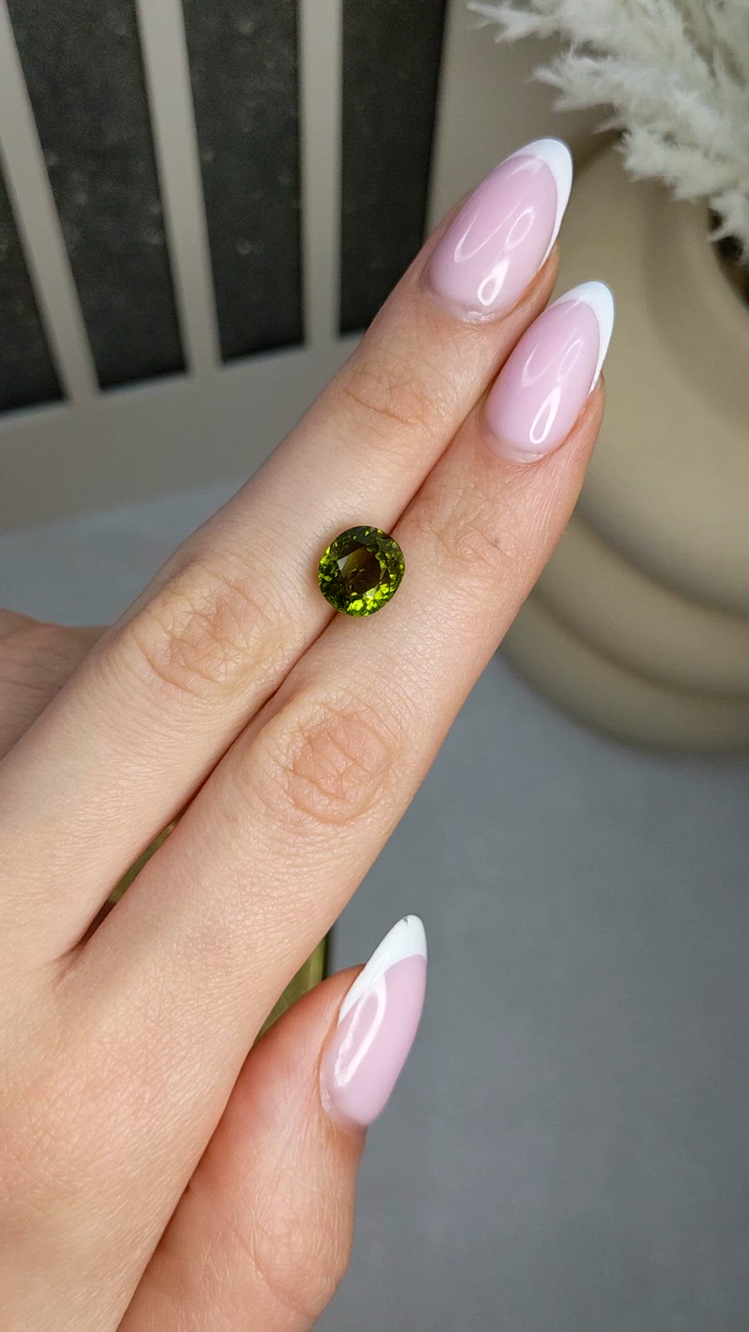 4.15 Ct. Yellowish Green Tourmaline from Africa Size Video