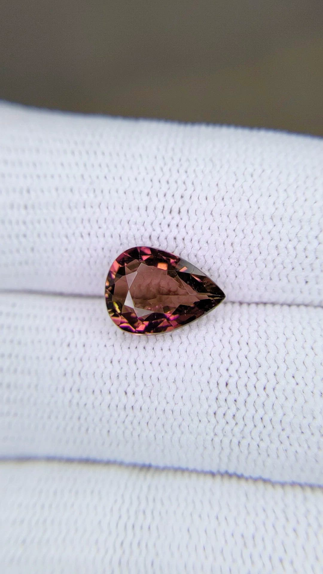 2.55 Ct. Purplish Pink Tourmaline from Africa Size Video