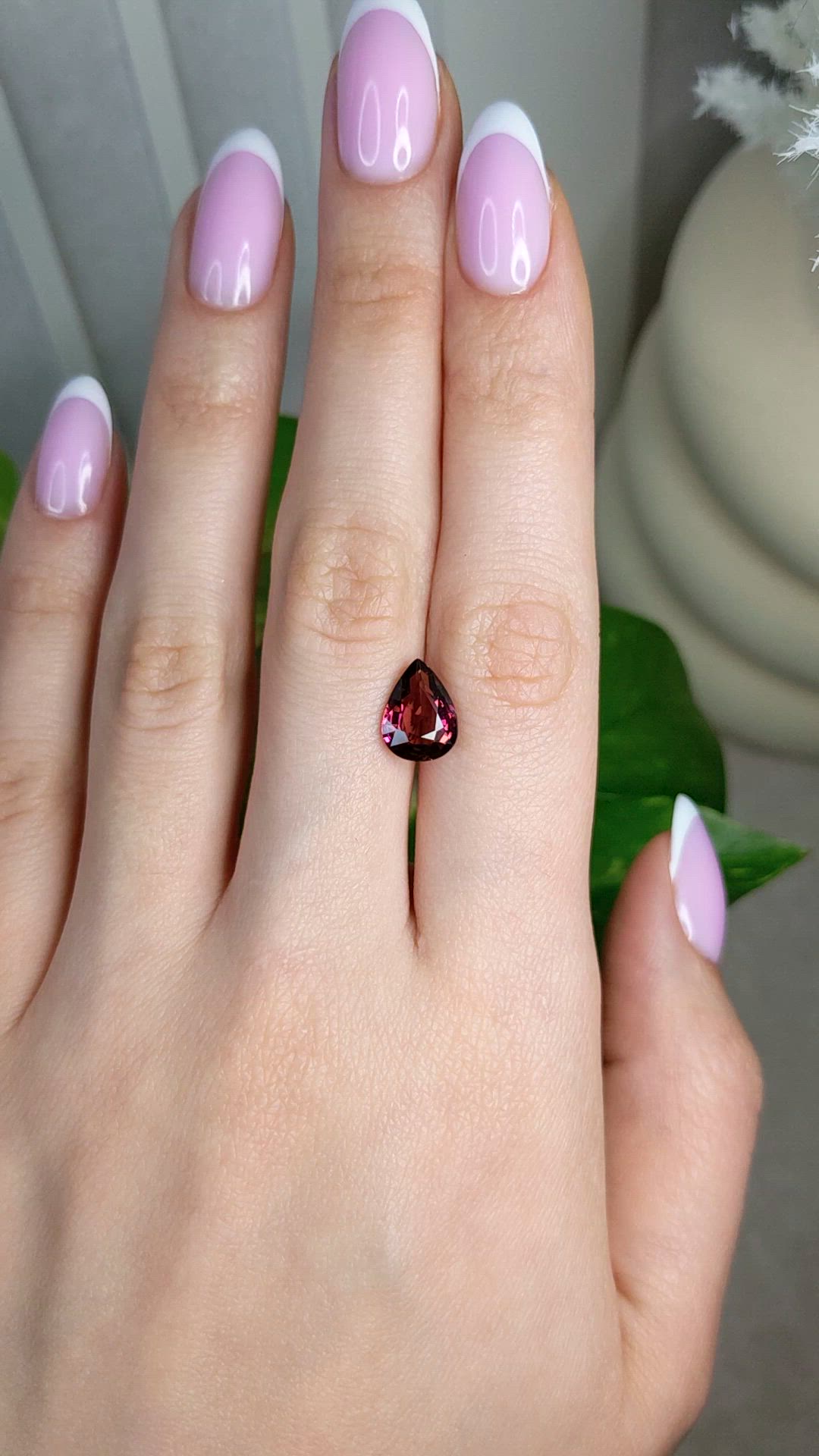 2.55 Ct. Purplish Pink Tourmaline from Africa Size Video