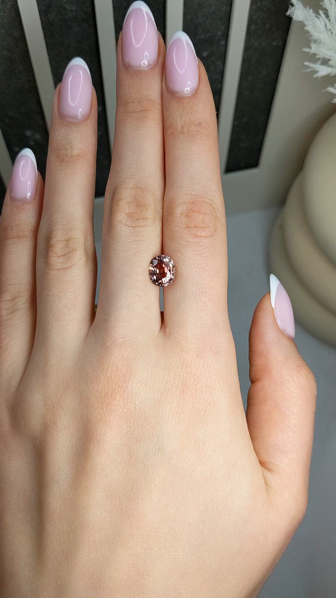 2.96 Ct. Orangish Brown Tourmaline from Africa Size Video