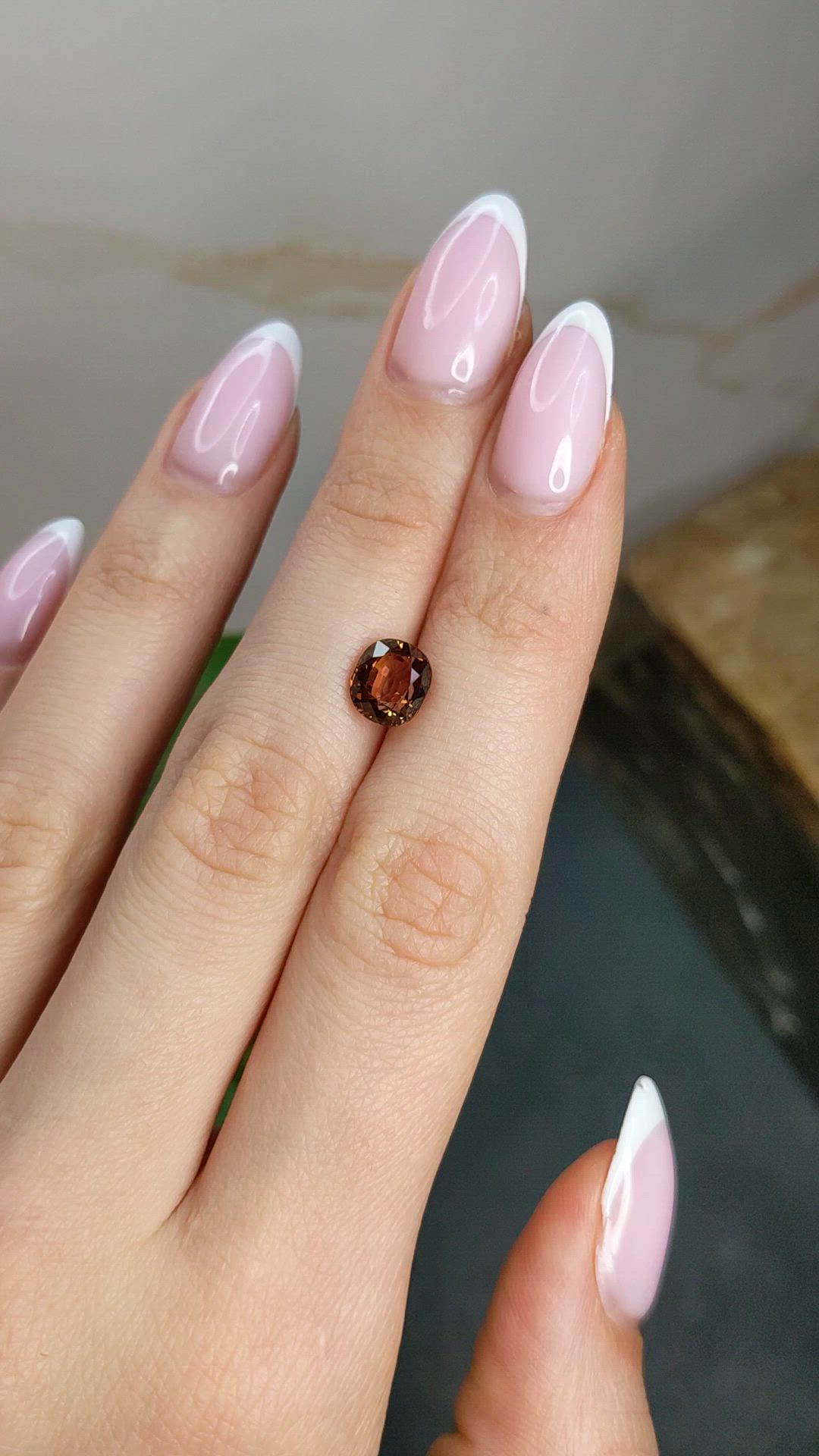 2.21 Ct. Orangish Brown Tourmaline from Africa Size Video