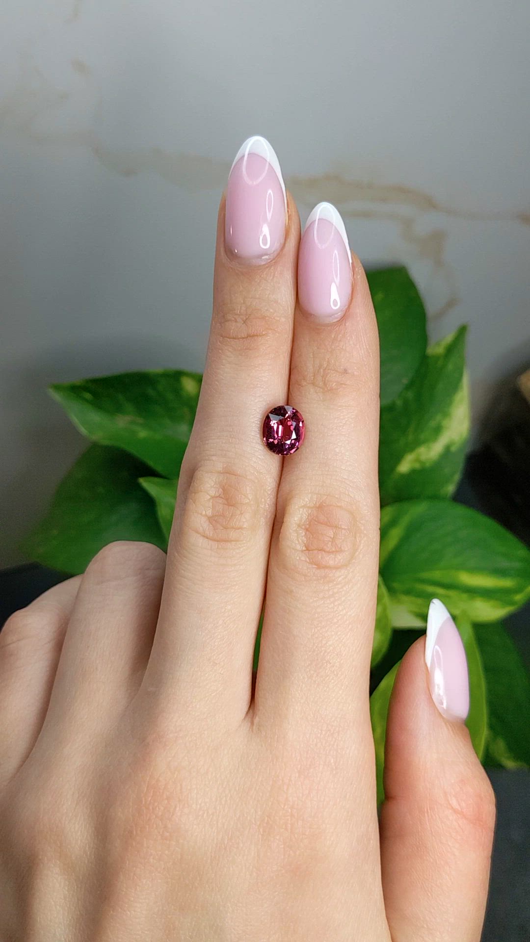 2.19 Ct. Purplish Pink Tourmaline from Africa Size Video