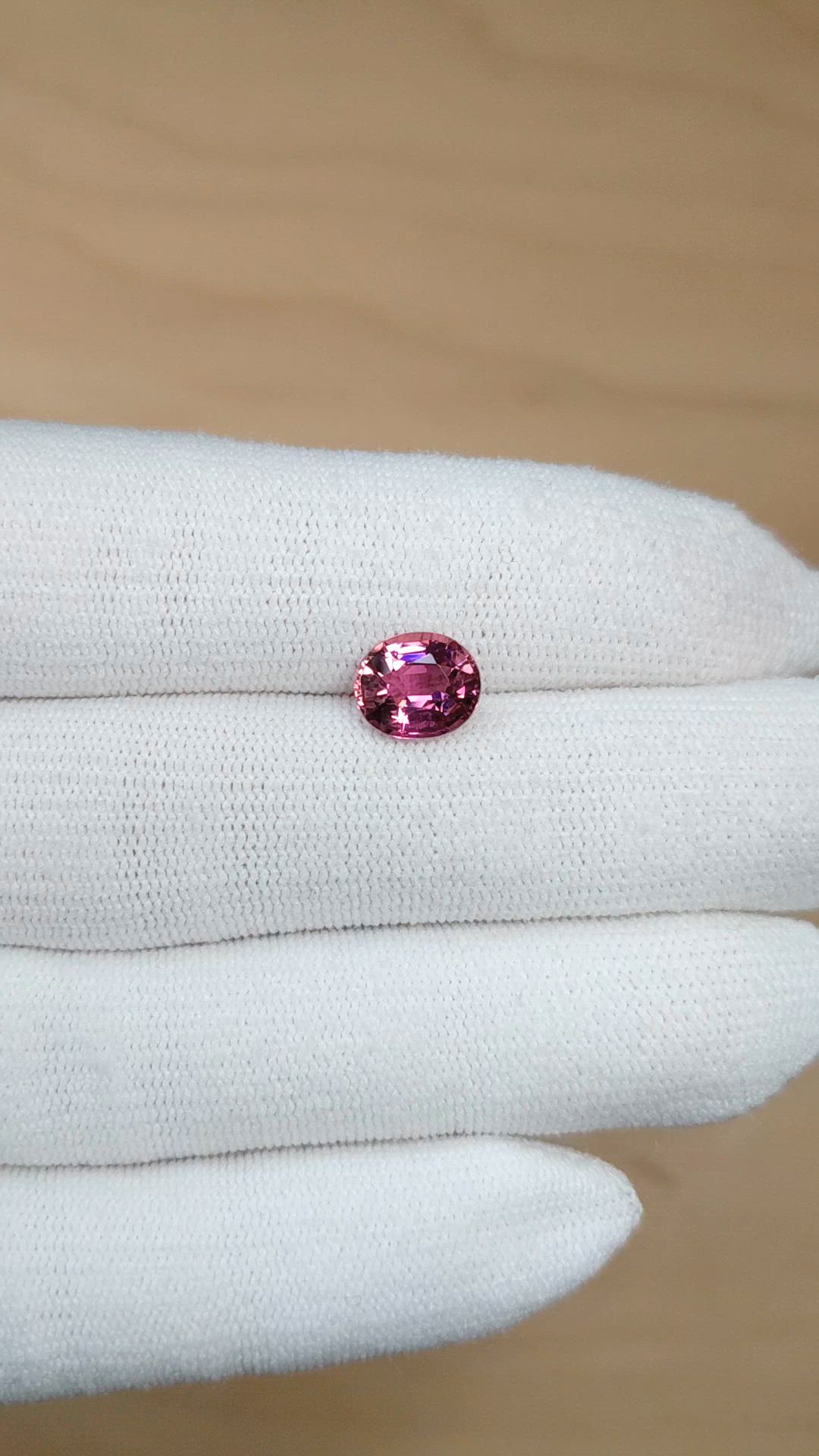 2.19 Ct. Purplish Pink Tourmaline from Africa Size Video