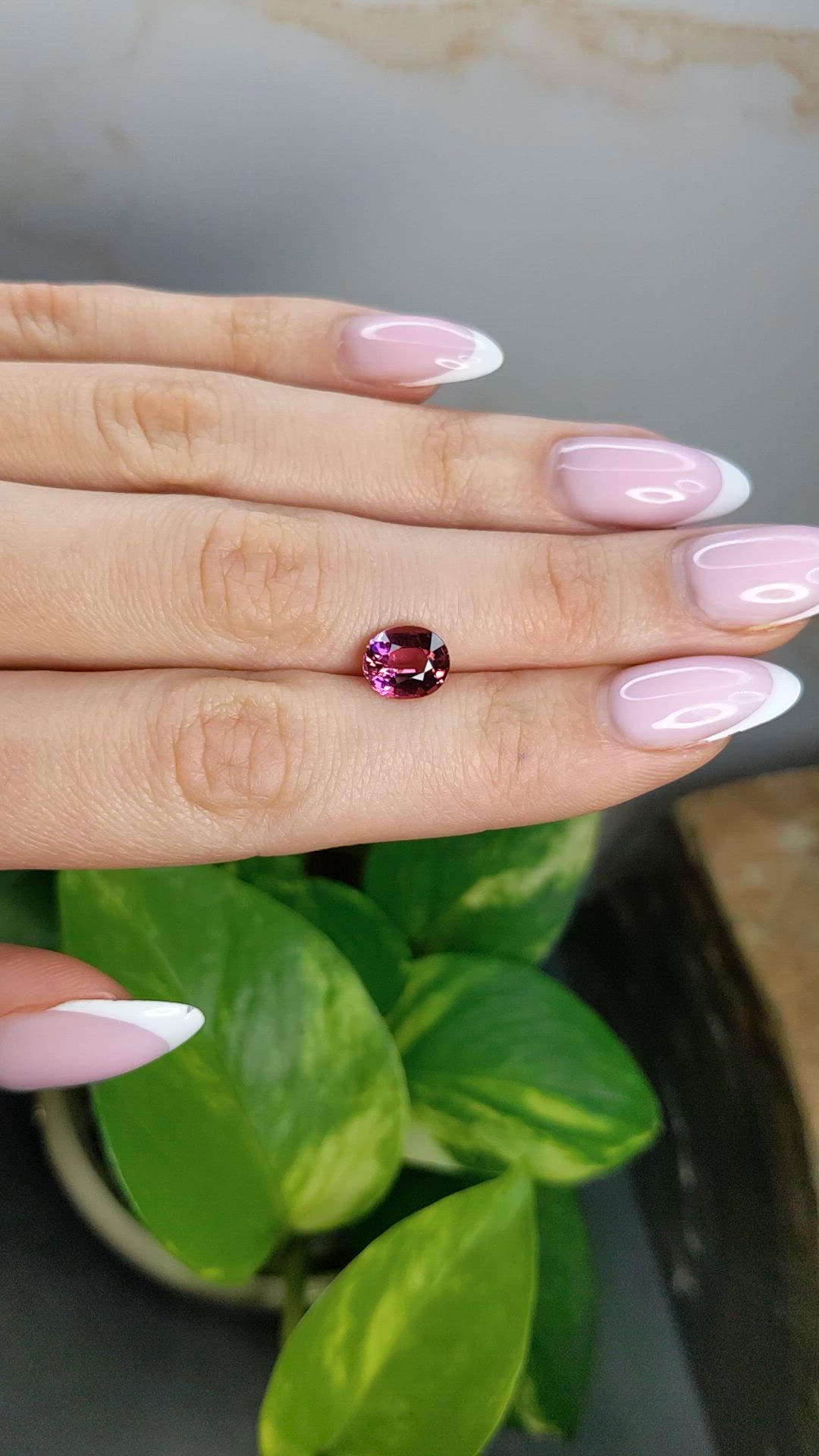 2.19 Ct. Purplish Pink Tourmaline from Africa Size Video