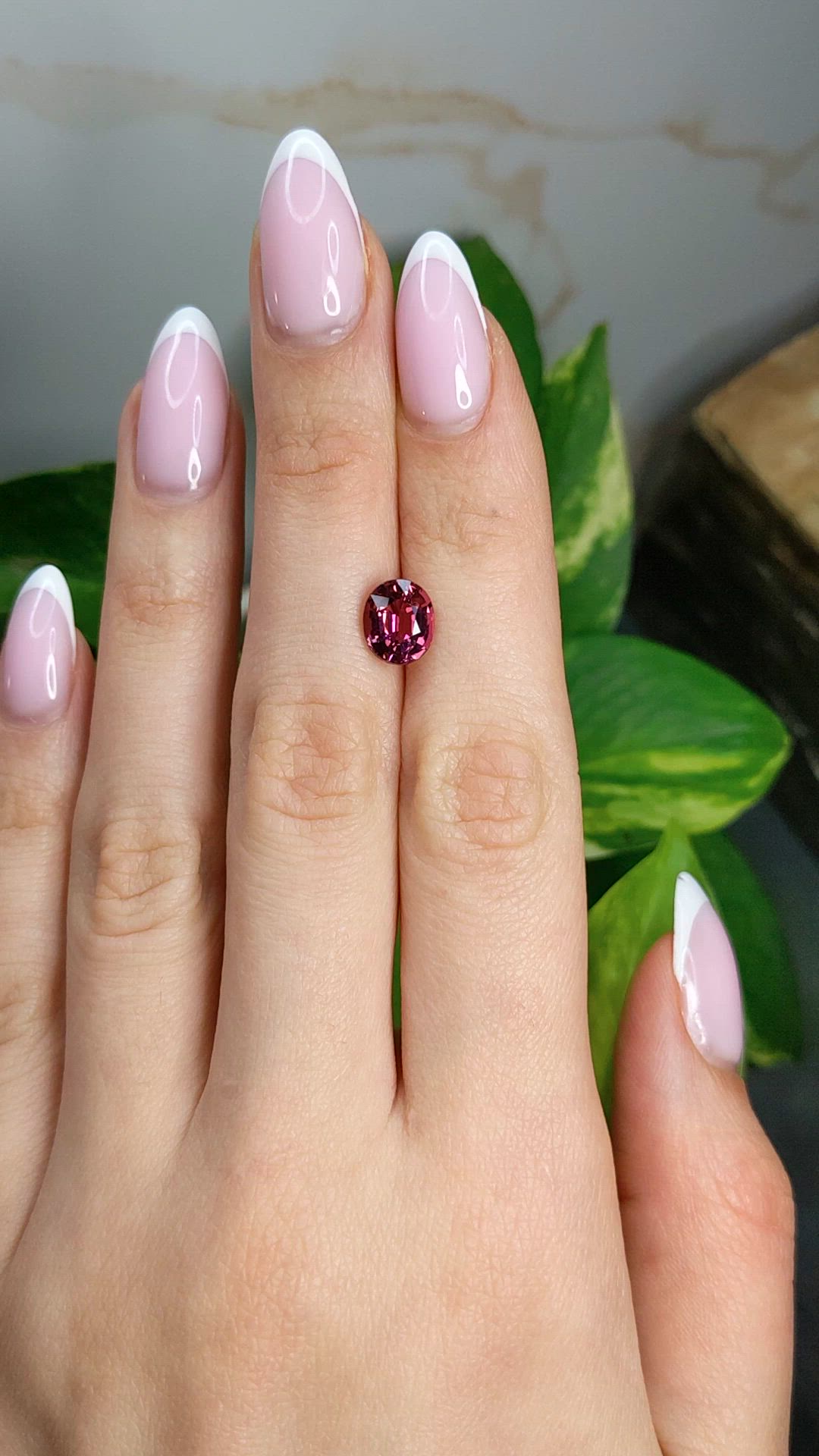 2.19 Ct. Purplish Pink Tourmaline from Africa Size Video