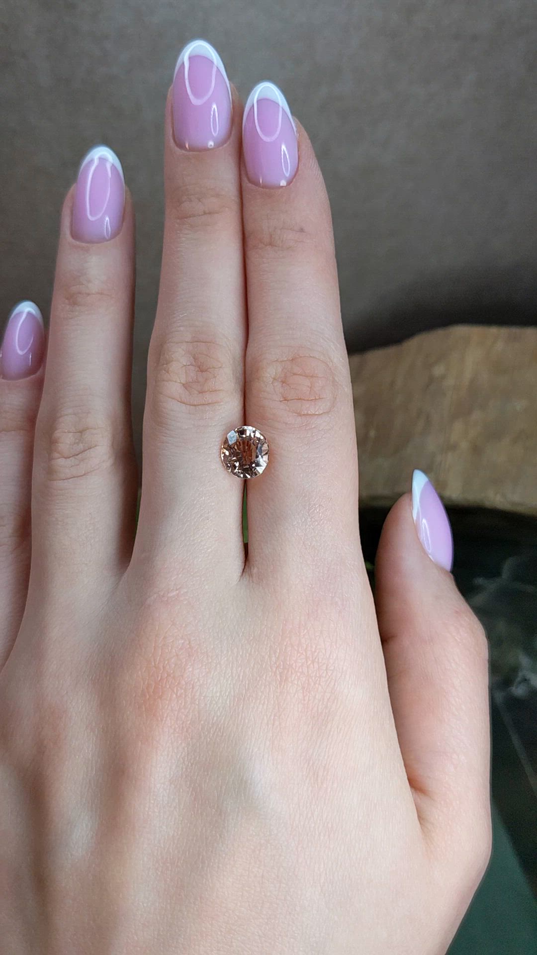 2.86 Ct. Peach Tourmaline from Africa Size Video