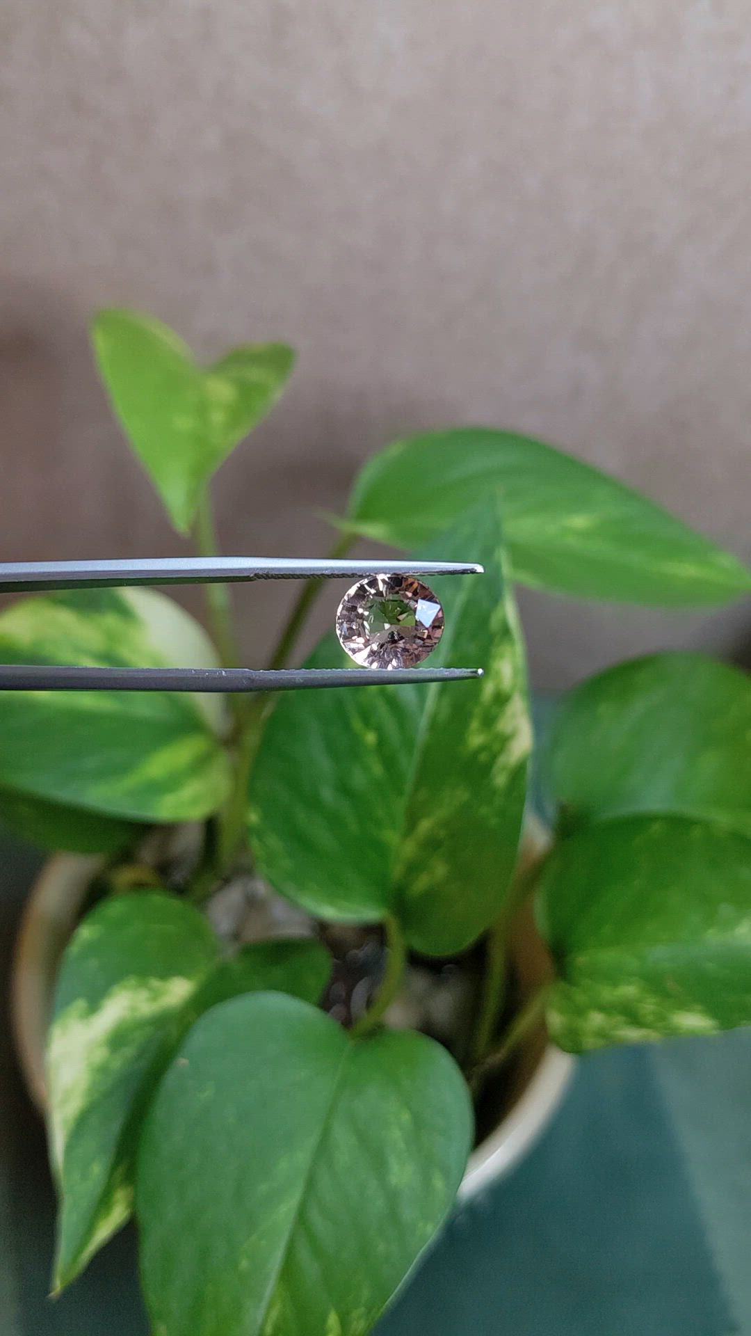 2.86 Ct. Peach Tourmaline from Africa Size Video