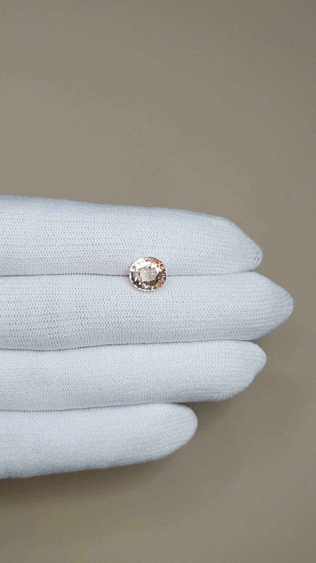 2.86 Ct. Peach Tourmaline from Africa Size Video