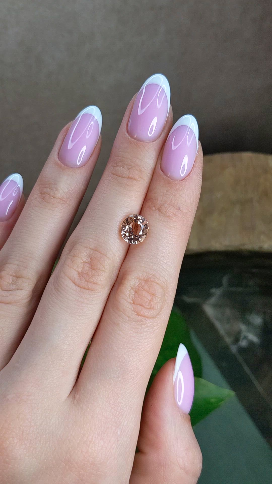 2.86 Ct. Peach Tourmaline from Africa Size Video